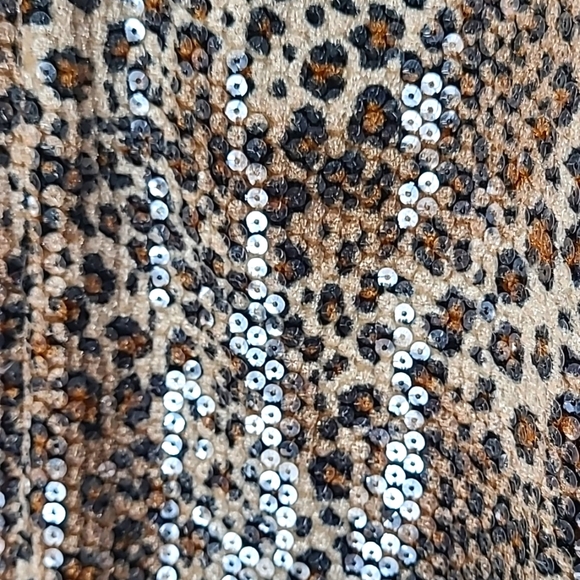 Sue Wong Nocturne Velvet leopard print sequin dress size 12 Reputation Outfit - Picture 6 of 10